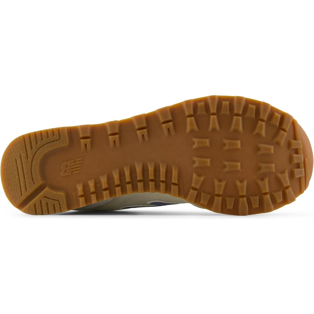 New Balance Cream and Blue Women's Athletic Sneakers - Picture 6 of 6